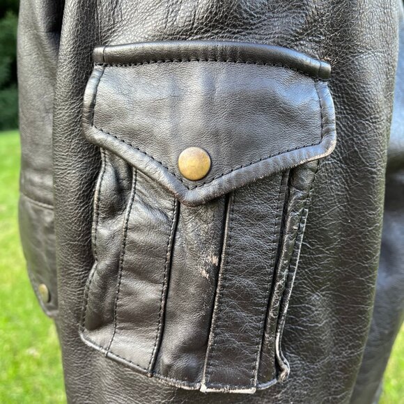 Vintage Leather Jacket Men's 42 - Picture 4 of 8